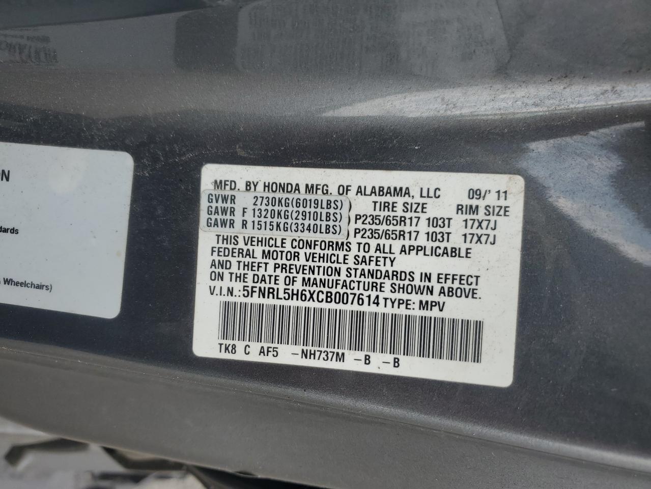 2012 HONDA All Models