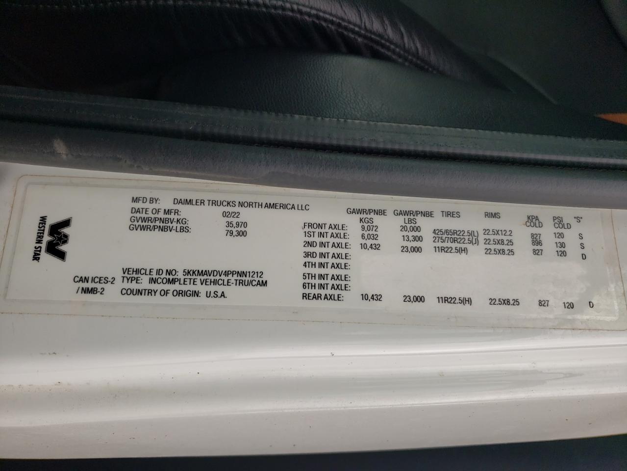 2023 WESTENSTAR NEW 4700 C