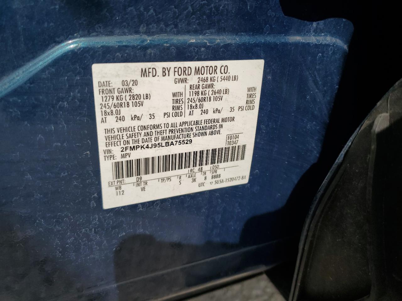 2020 FORD EDGE