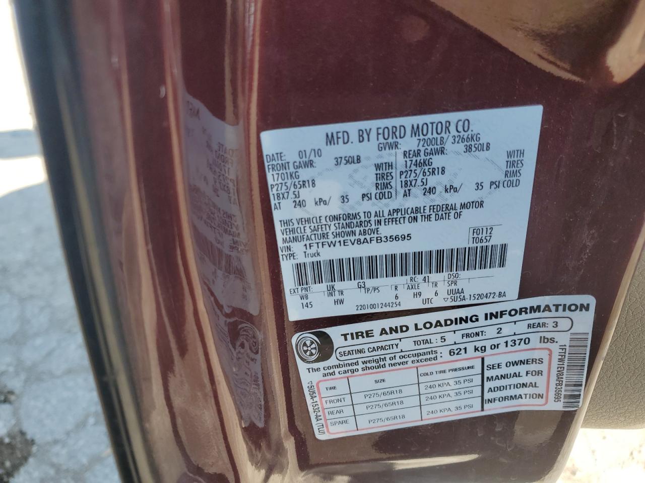 2010 FORD F-150