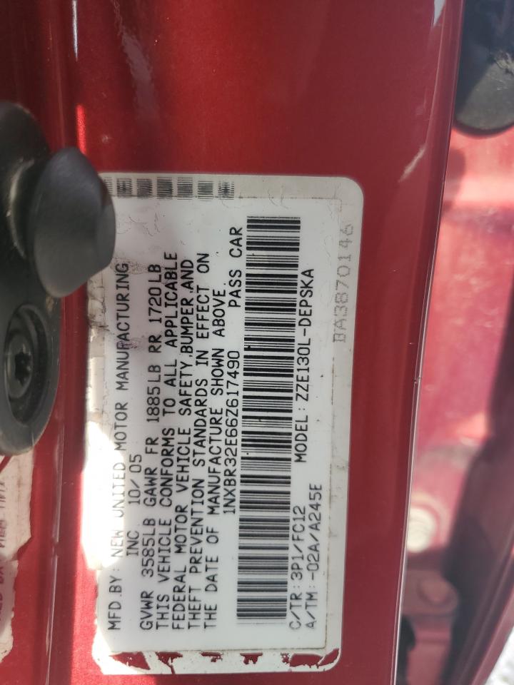 2006 TOYOTA COROLLA