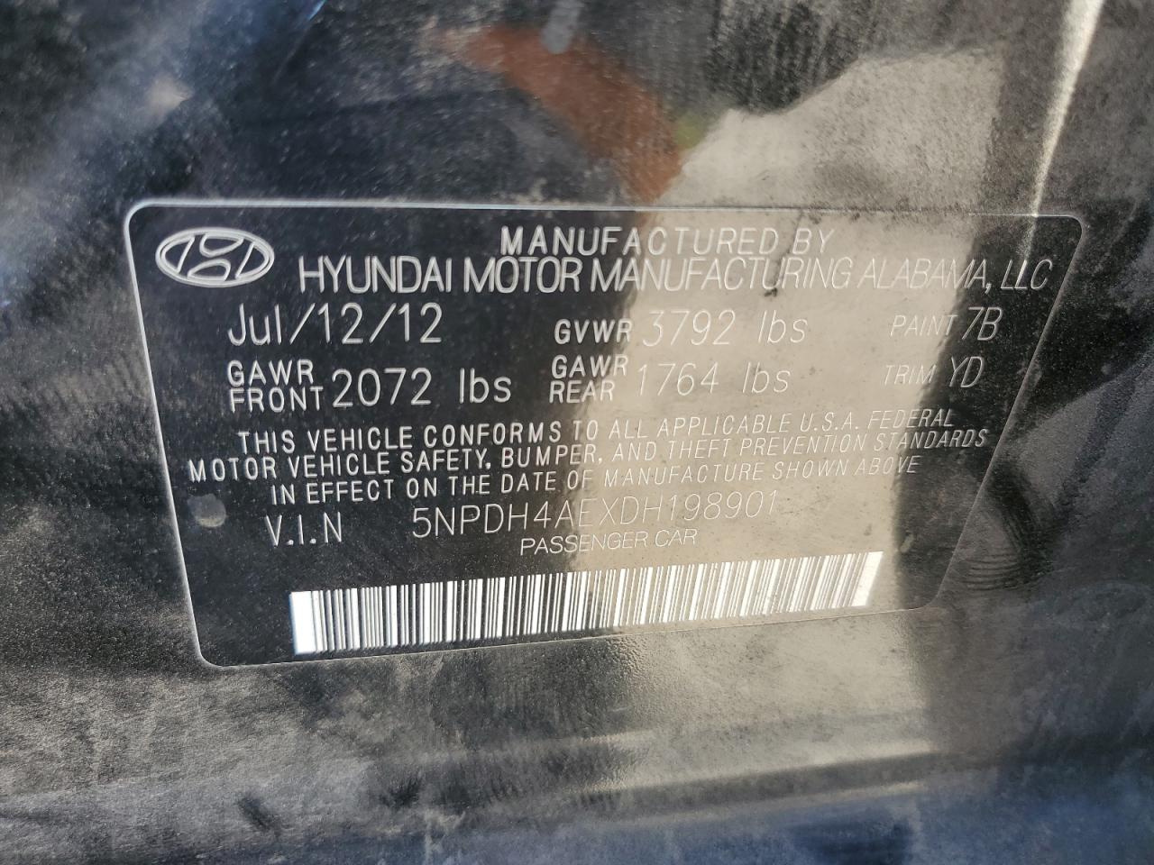 2013 HYUNDAI ELANTRA