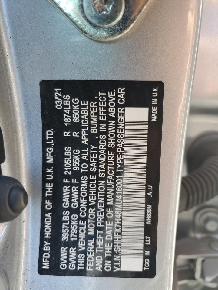 2021 HONDA CIVIC