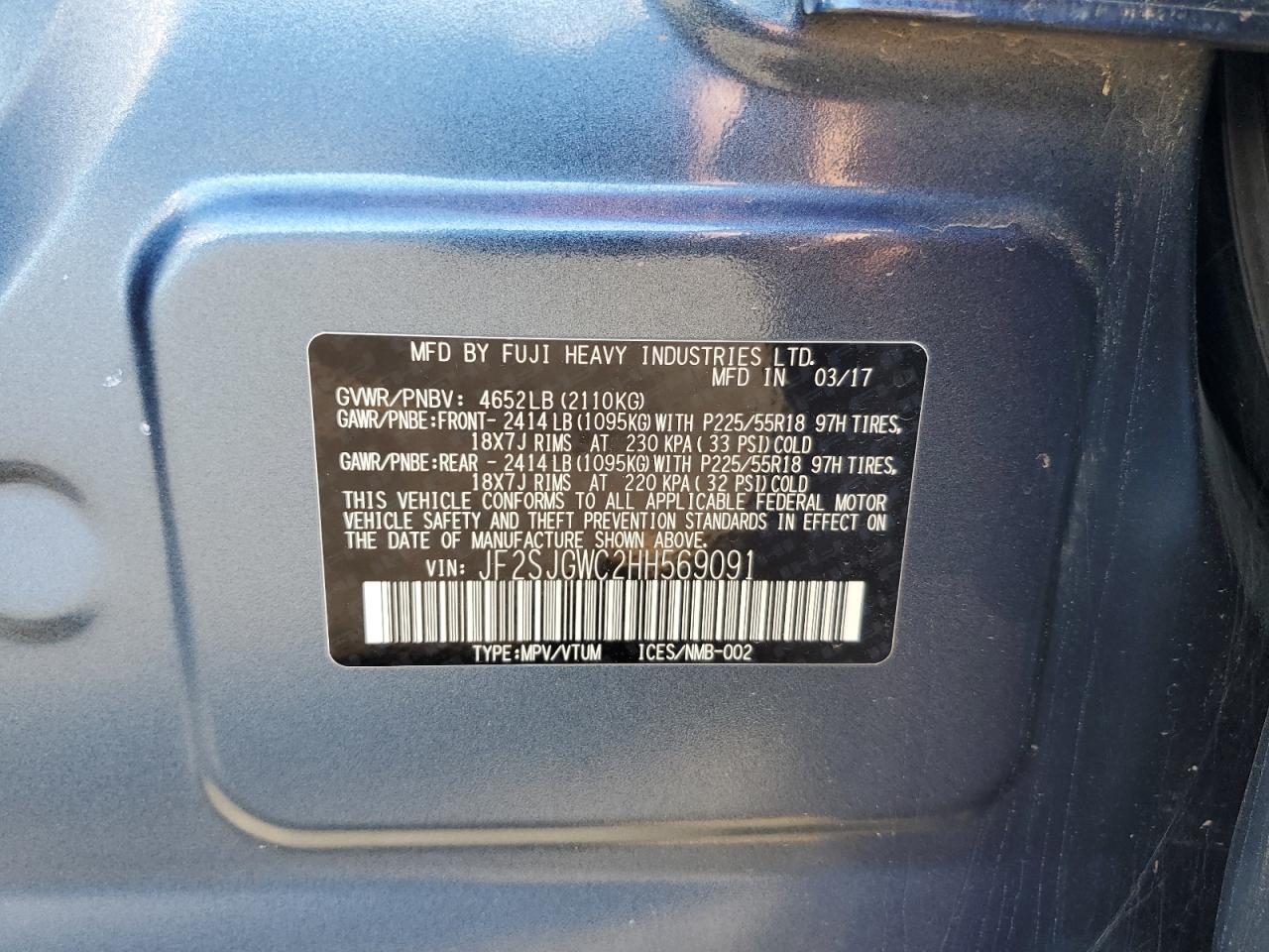 2017 SUBARU FORESTER