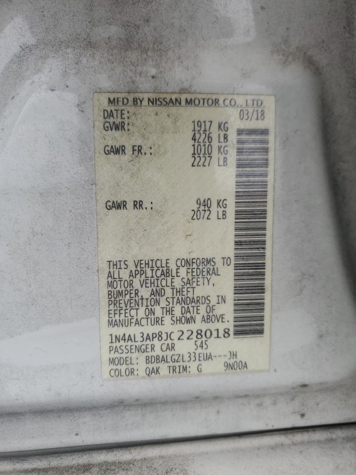 2018 NISSAN ALTIMA