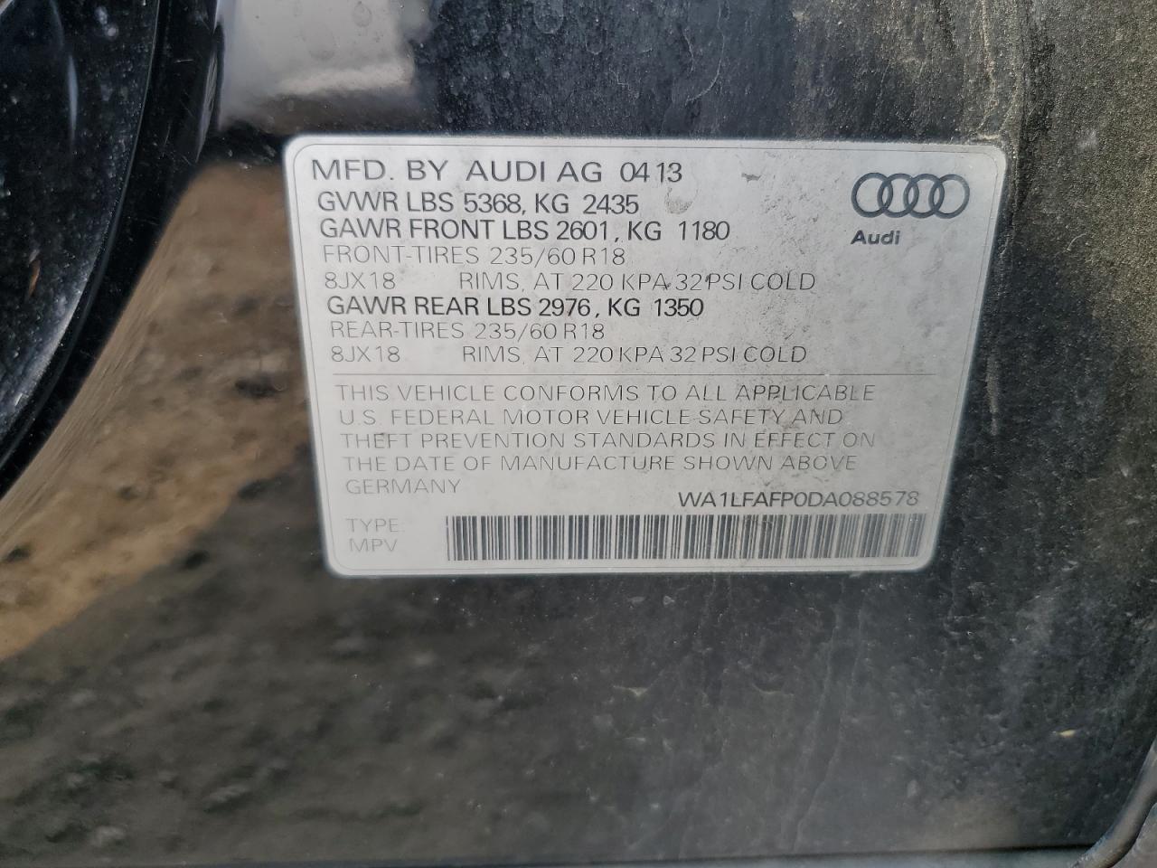 2013 AUDI Q5