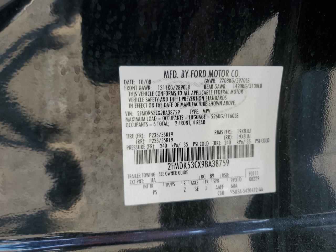2009 FORD FLEX