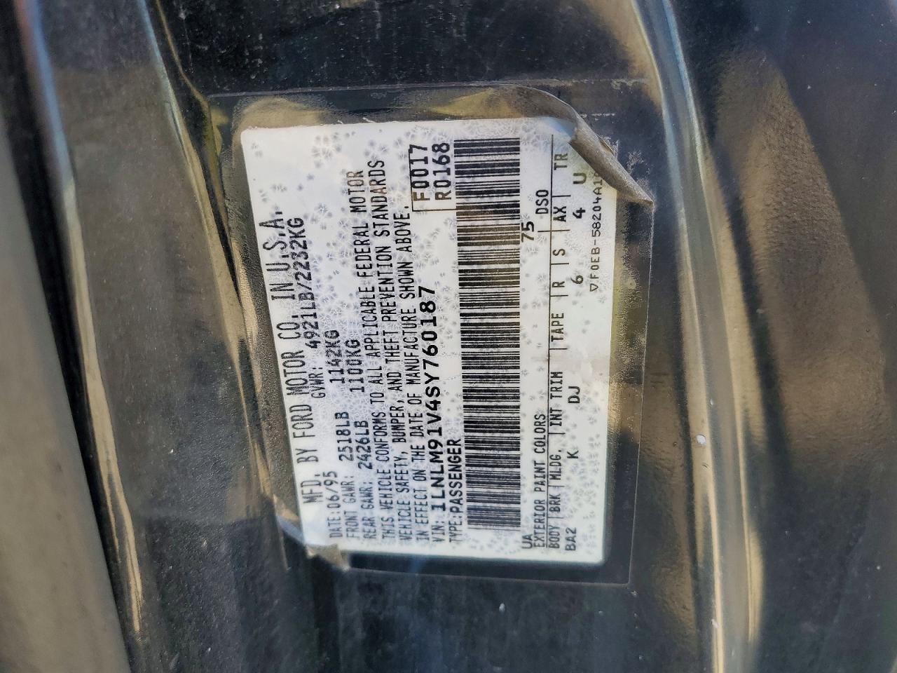 1995 LINCOLN MARK SERIE