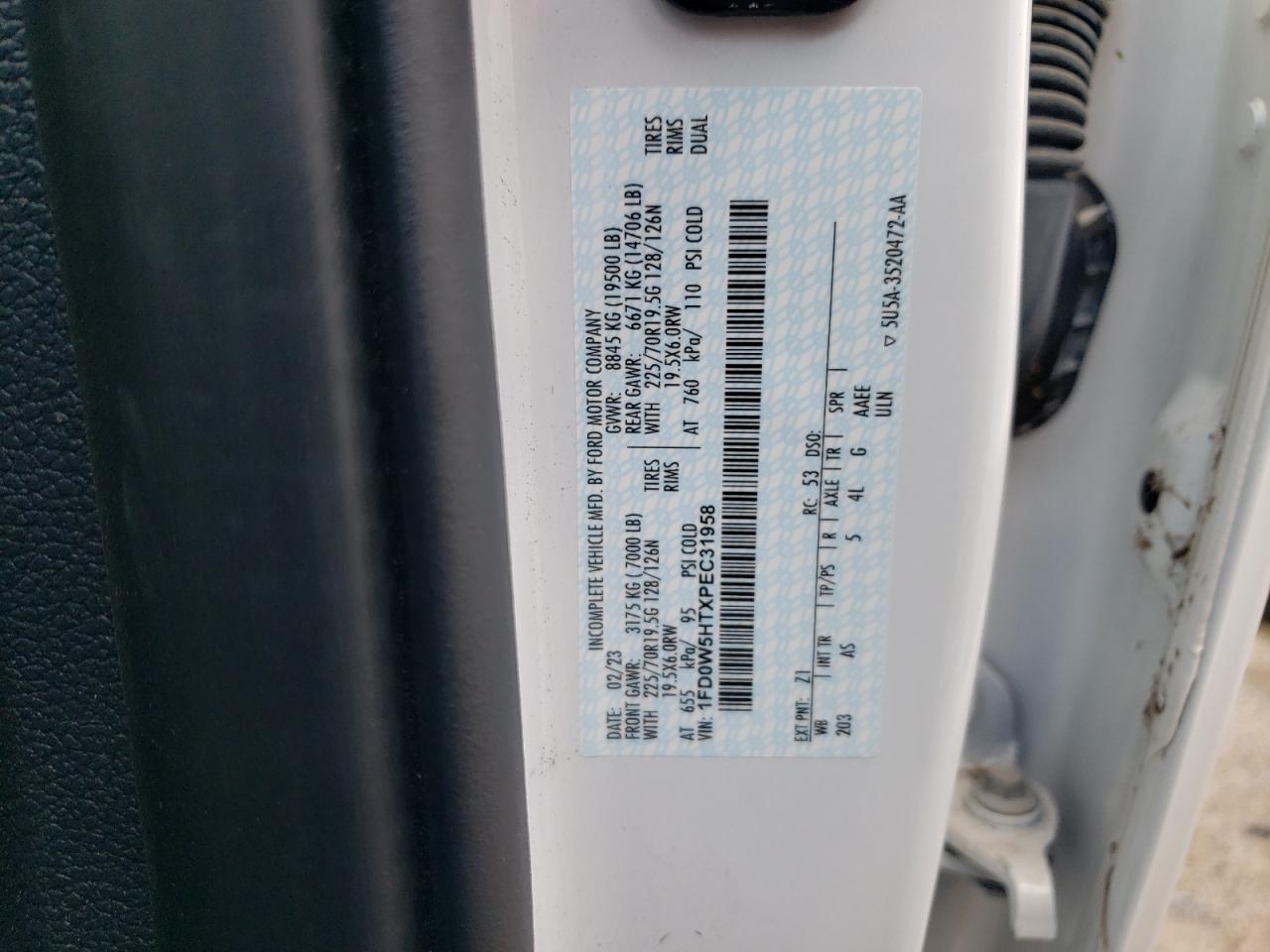 2023 FORD F550