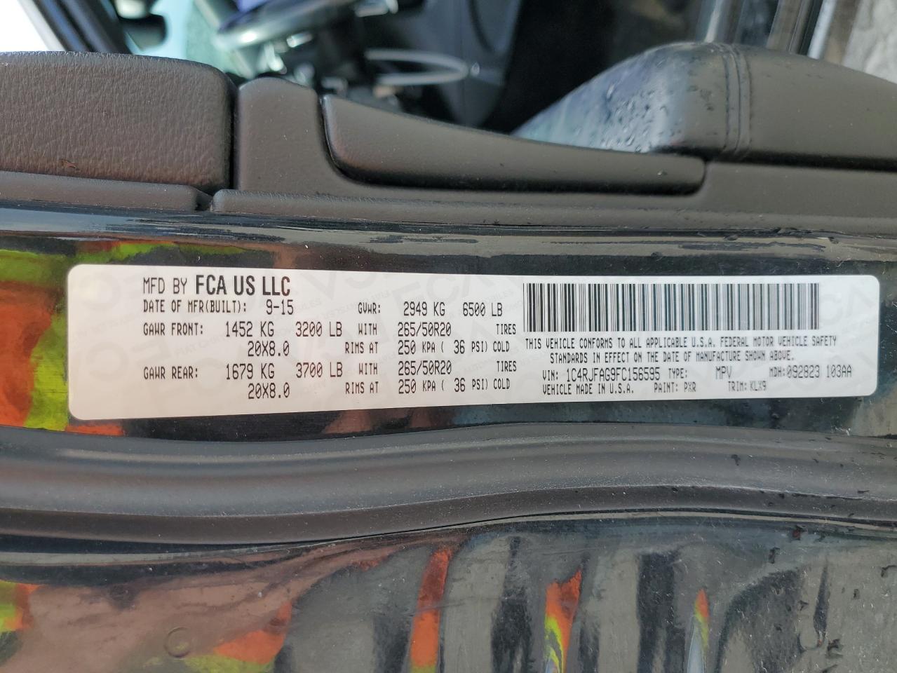 2015 JEEP GRAND CHER