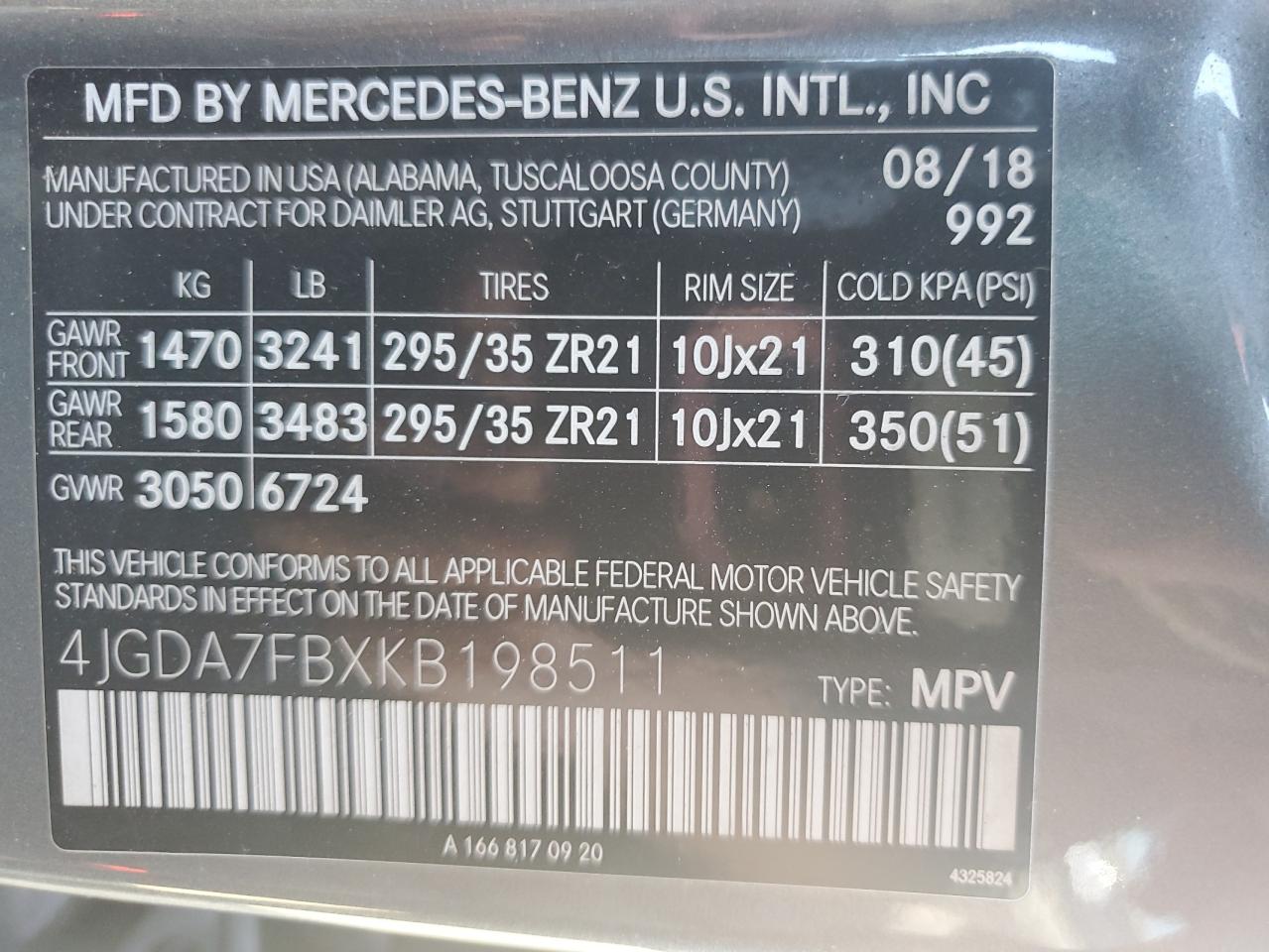 2019 MERCEDES-BENZ GLE-CLASS