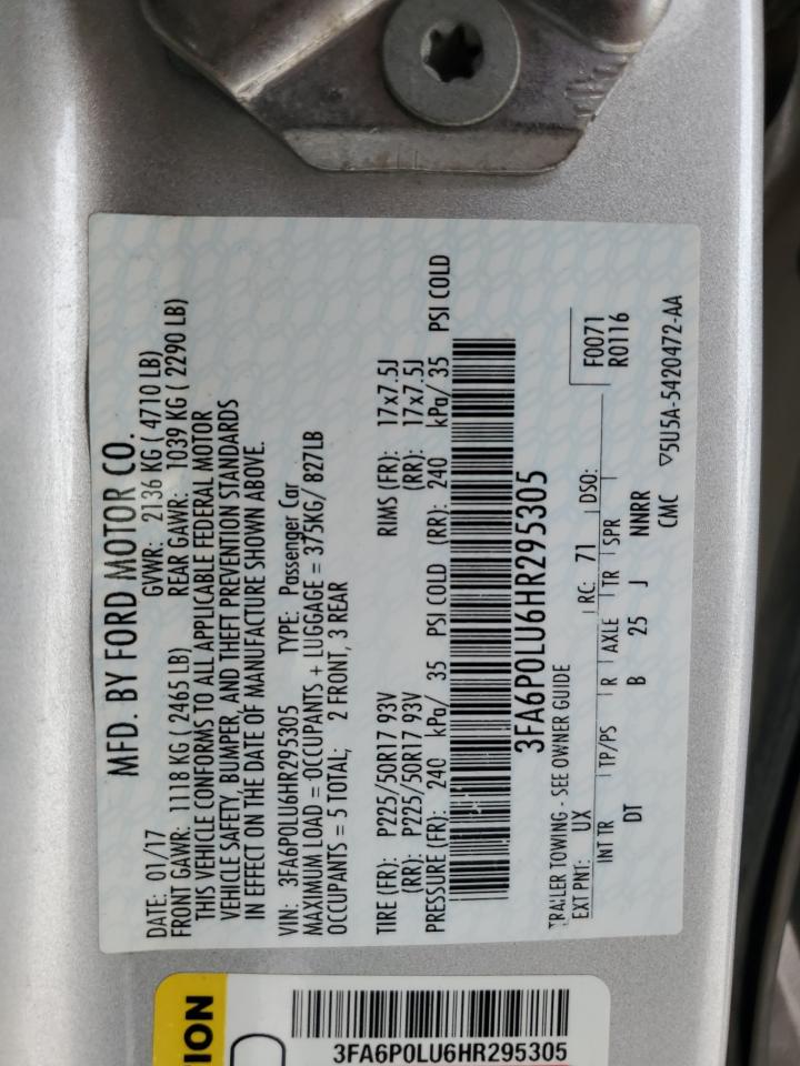 2017 FORD FUSION