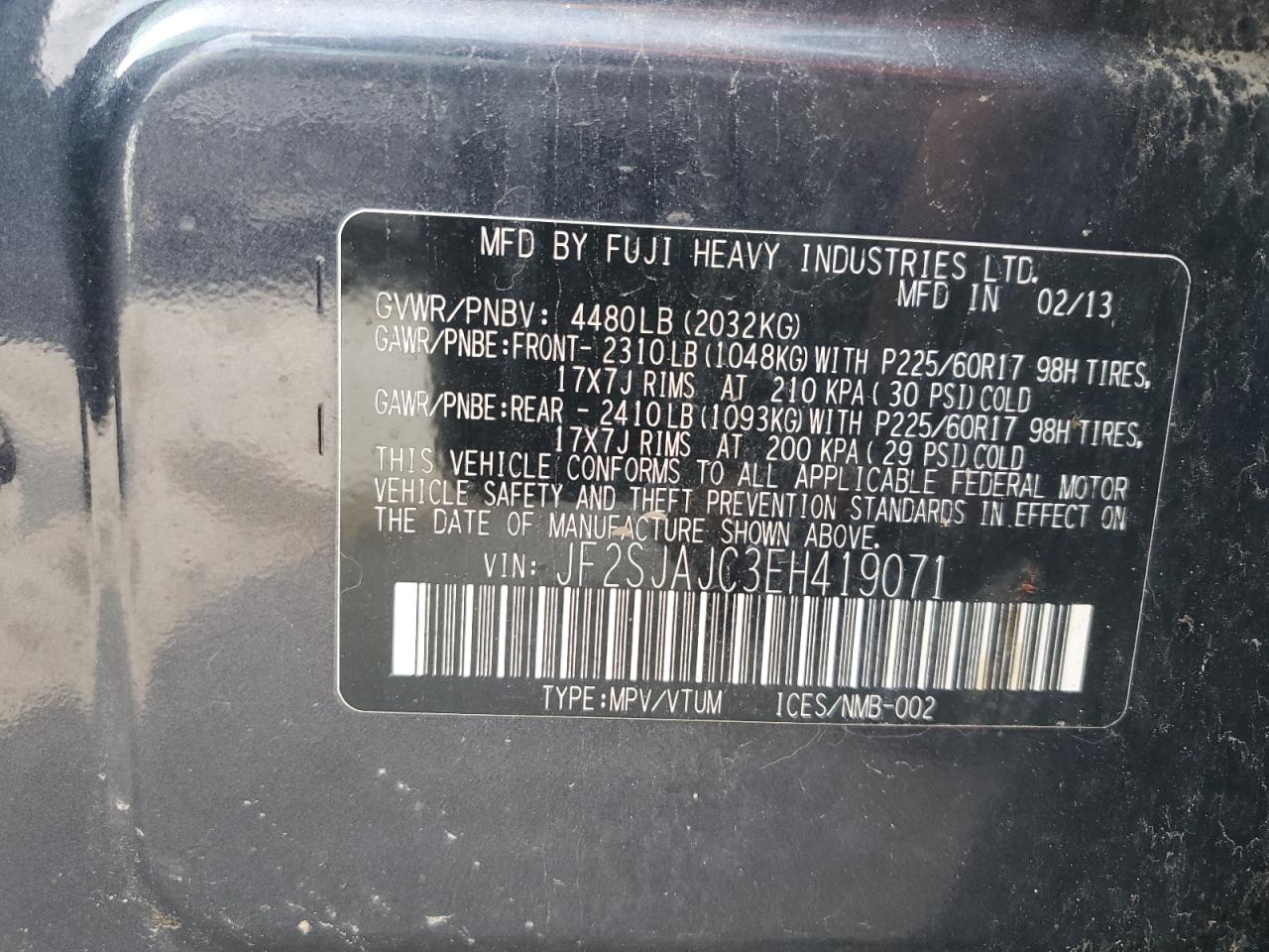 2014 SUBARU FORESTER