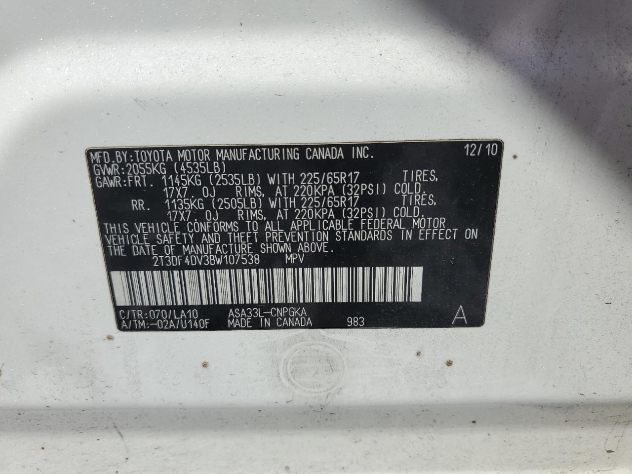 2011 TOYOTA RAV4