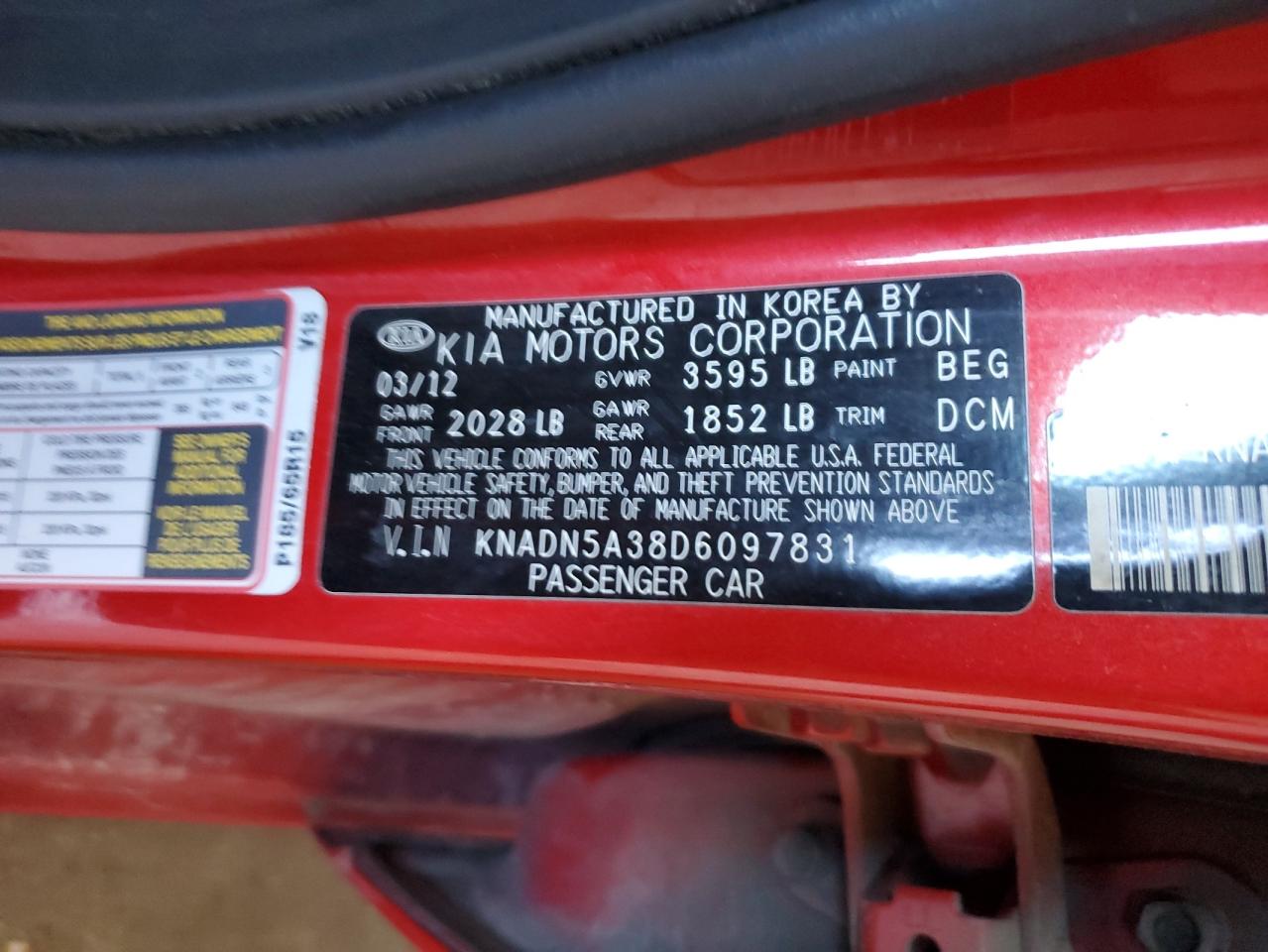 2013 KIA RIO