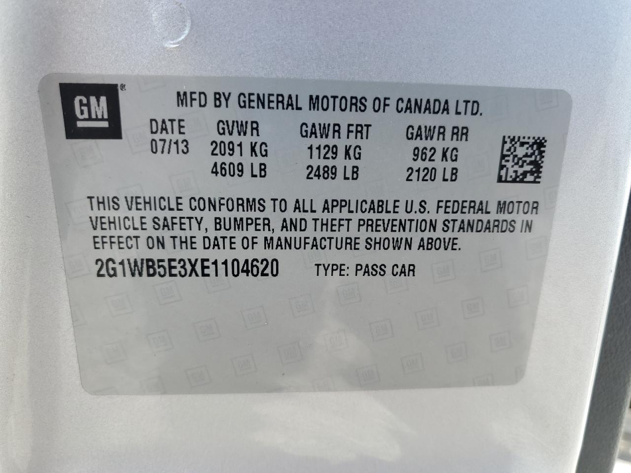 2014 CHEVROLET IMPALA