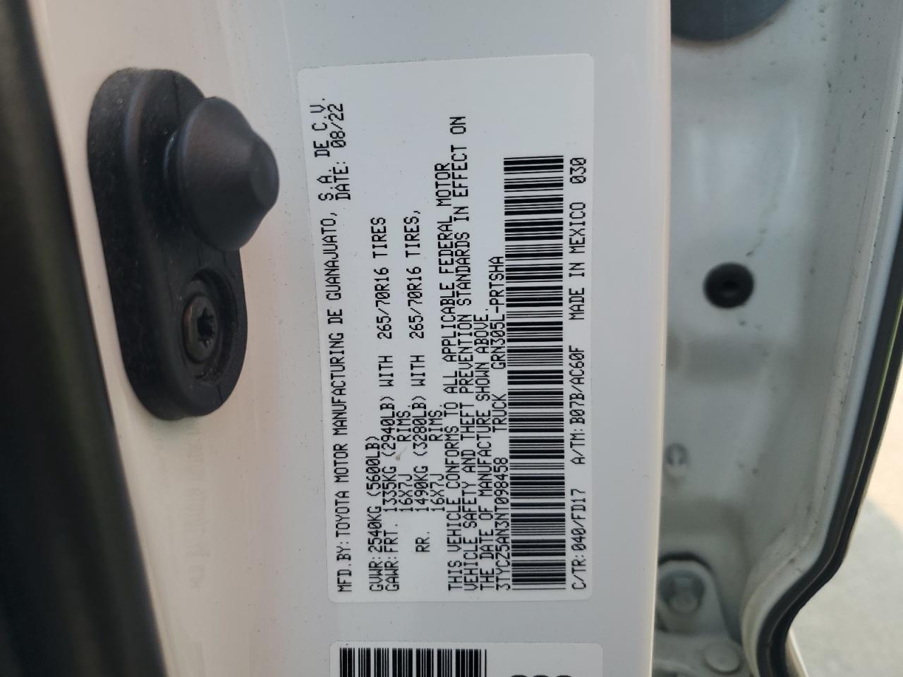 2022 TOYOTA TACOMA