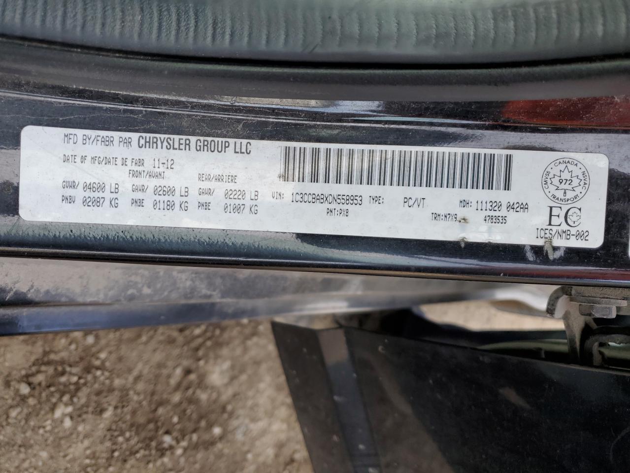 2013 CHRYSLER 200