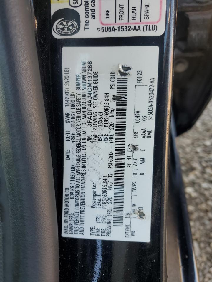 2012 FORD FIESTA