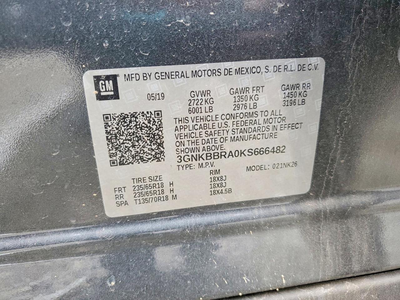 2019 CHEVROLET BLAZER