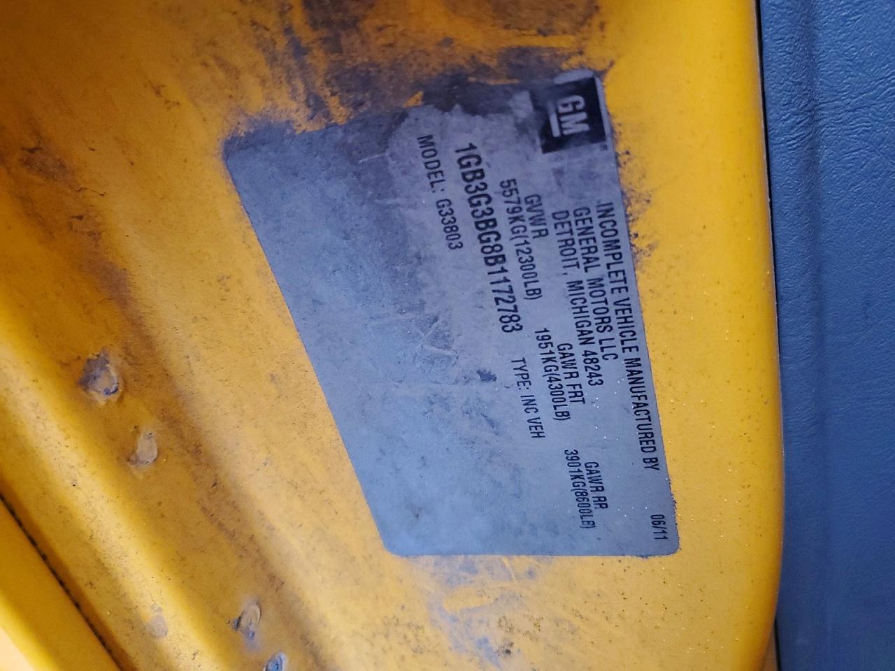 2011 CHEV EXPRESS