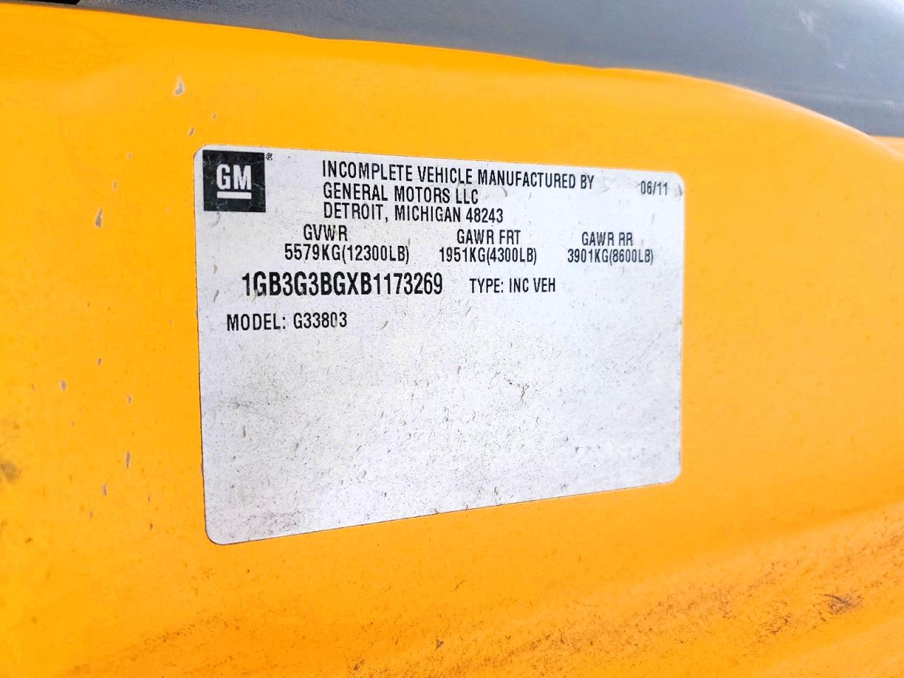 2011 CHEV BANTAM G35