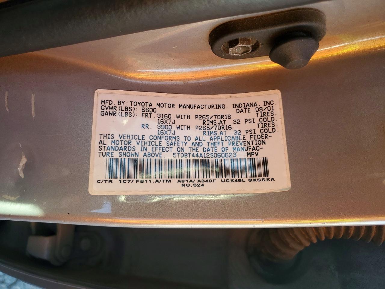 2002 TOYOTA SEQUOIA