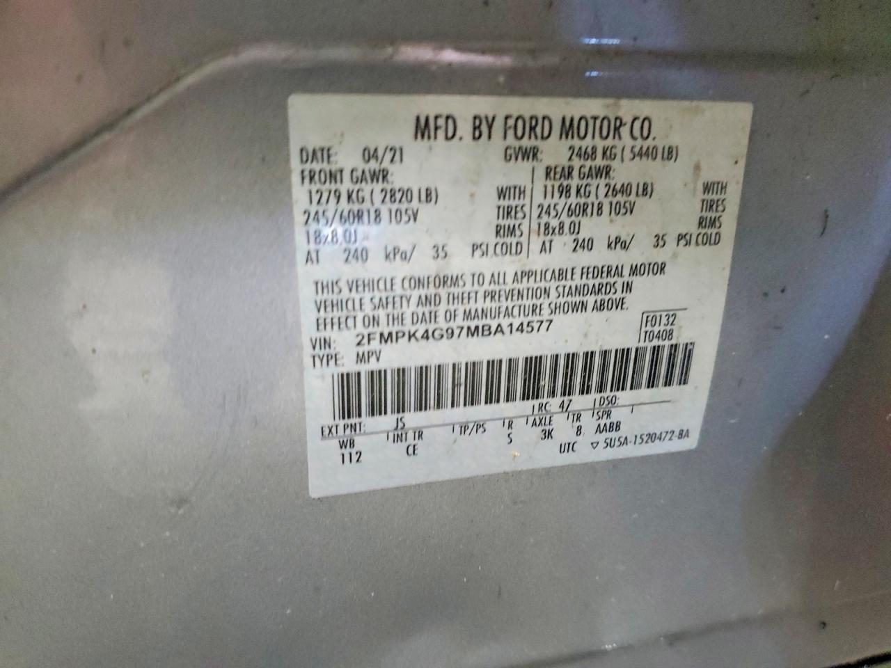 2021 FORD EDGE