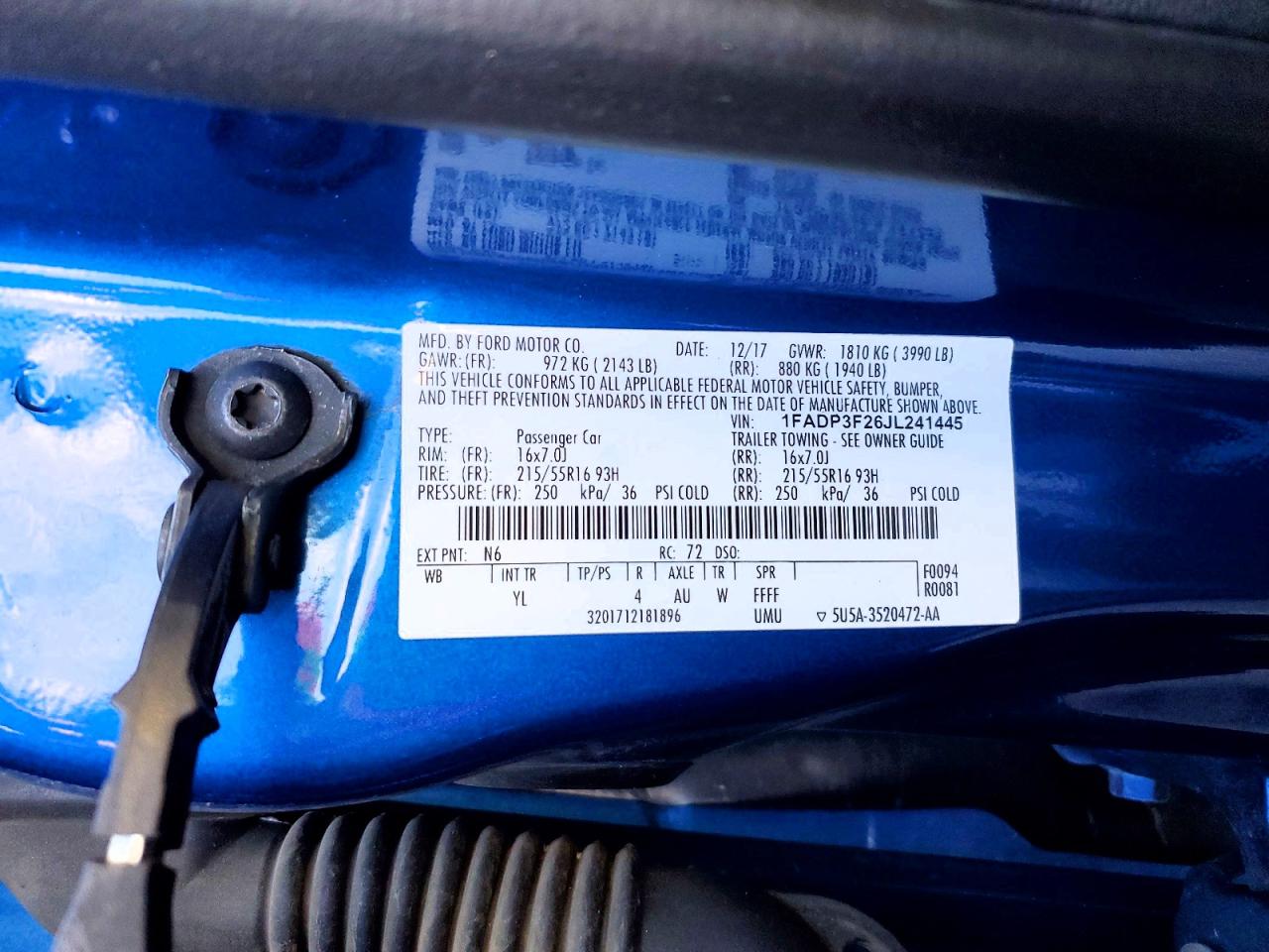 2018 FORD FOCUS