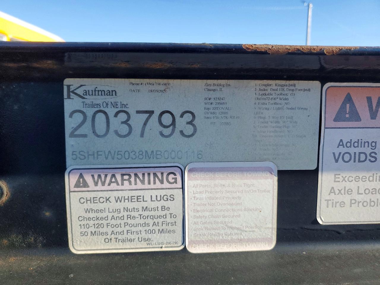 2021 KAUFMAN 3-CAR TRL