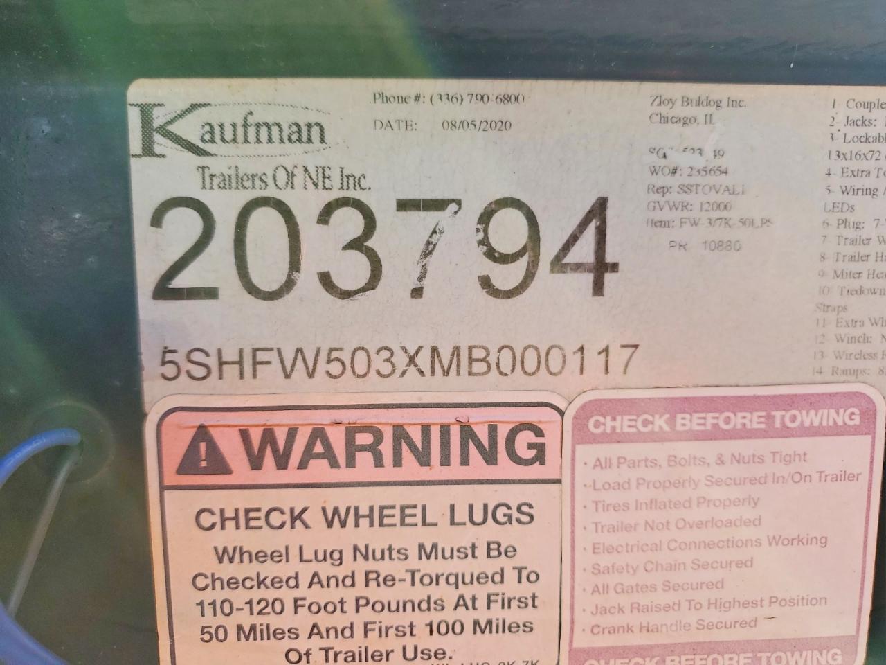 2021 KAUFMAN UNKNOWN