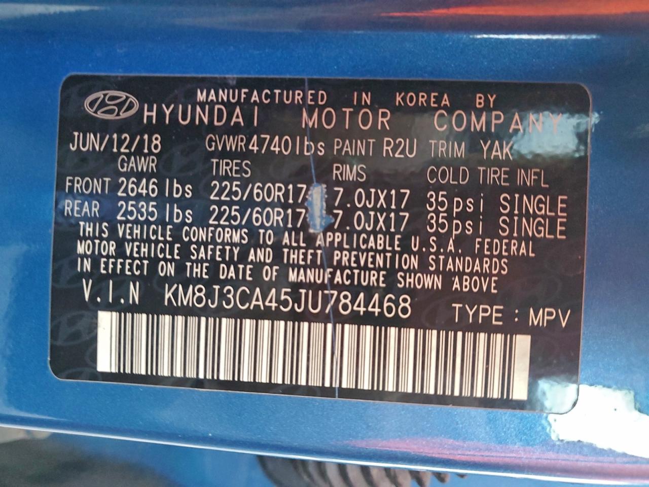 2018 HYUNDAI TUCSON