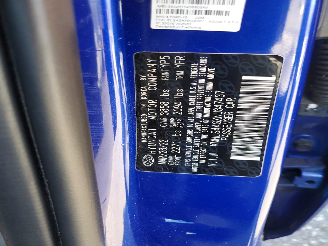2022 HYUNDAI ELANTRA