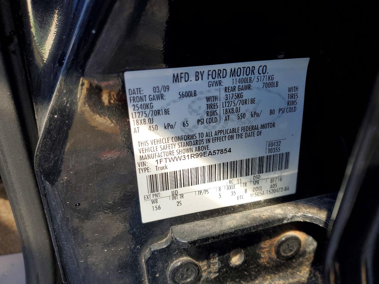 2009 FORD F350