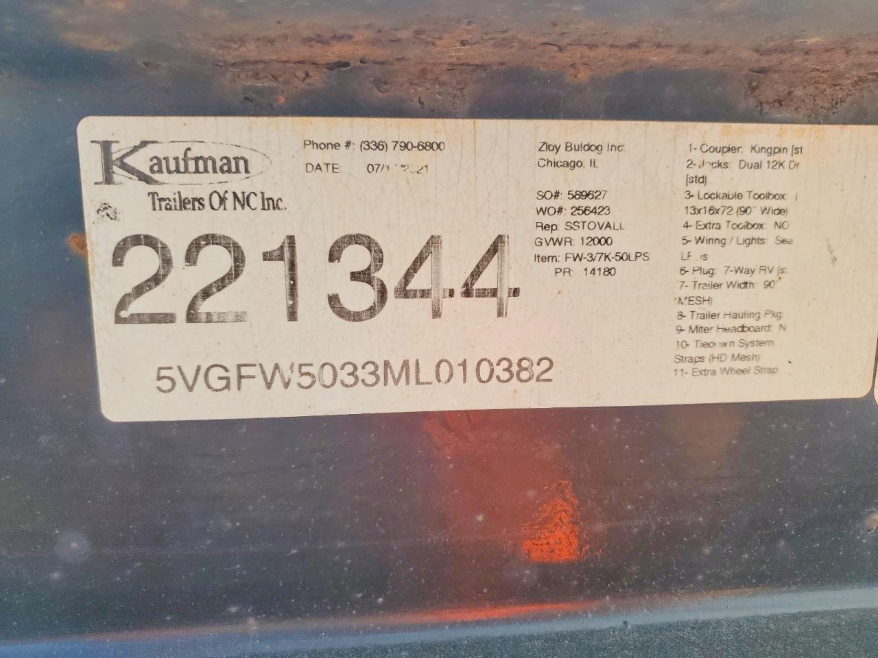 2021 KAUFMAN W50LP