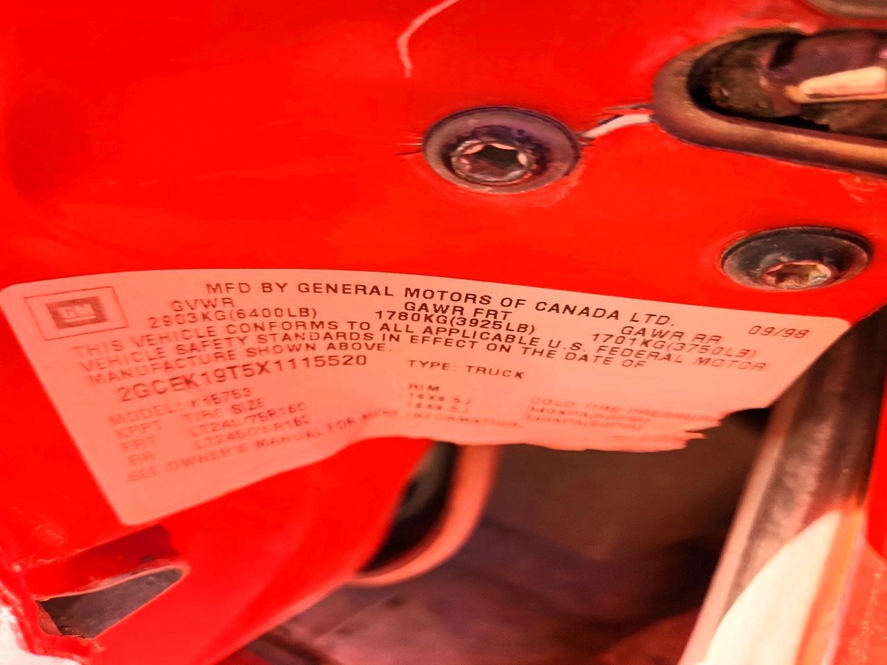1999 CHEVROLET ALL Models