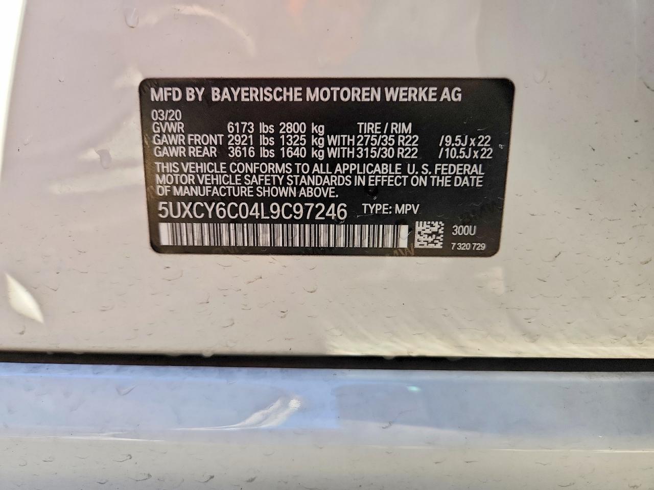 2020 BMW X6