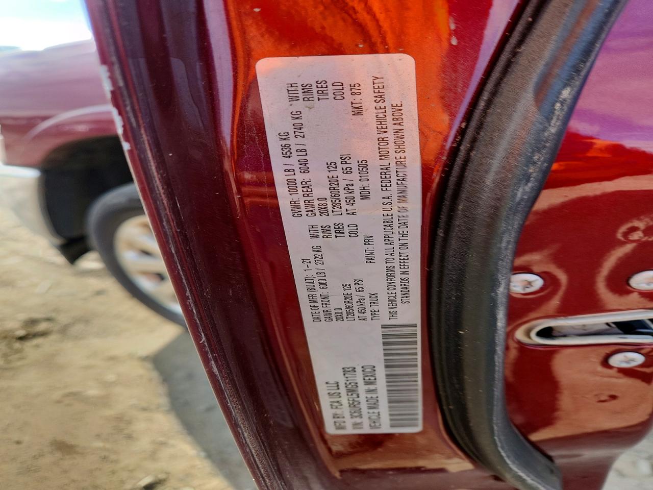 2021 RAM 2500