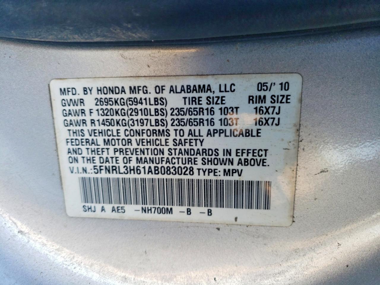 2010 HONDA All Models
