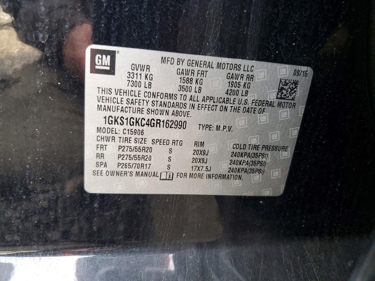 2016 GMC YUKON