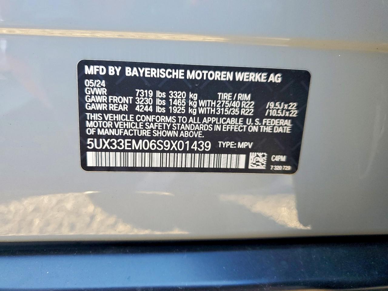 2025 BMW X7 M60I