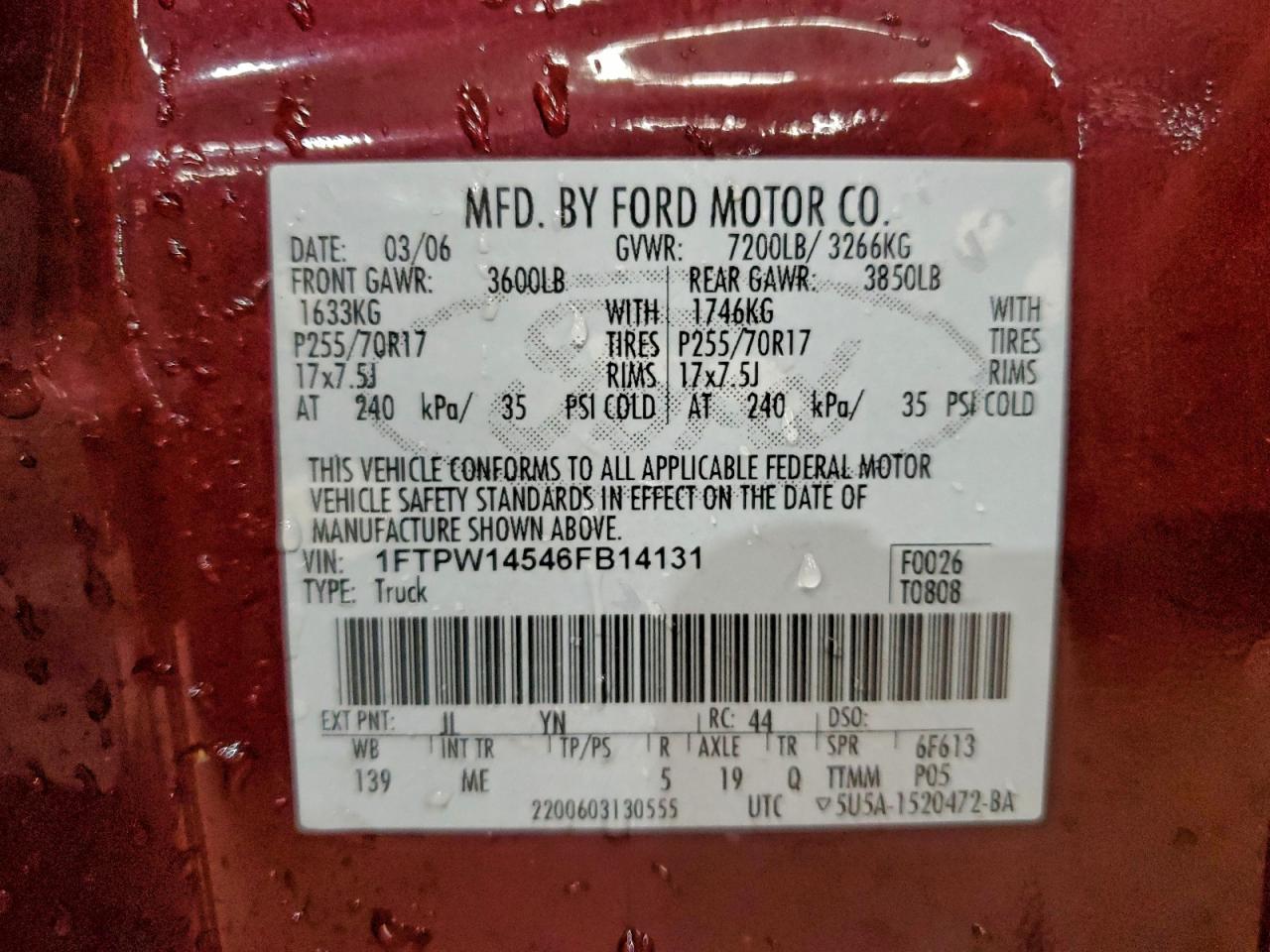 2006 FORD F-150