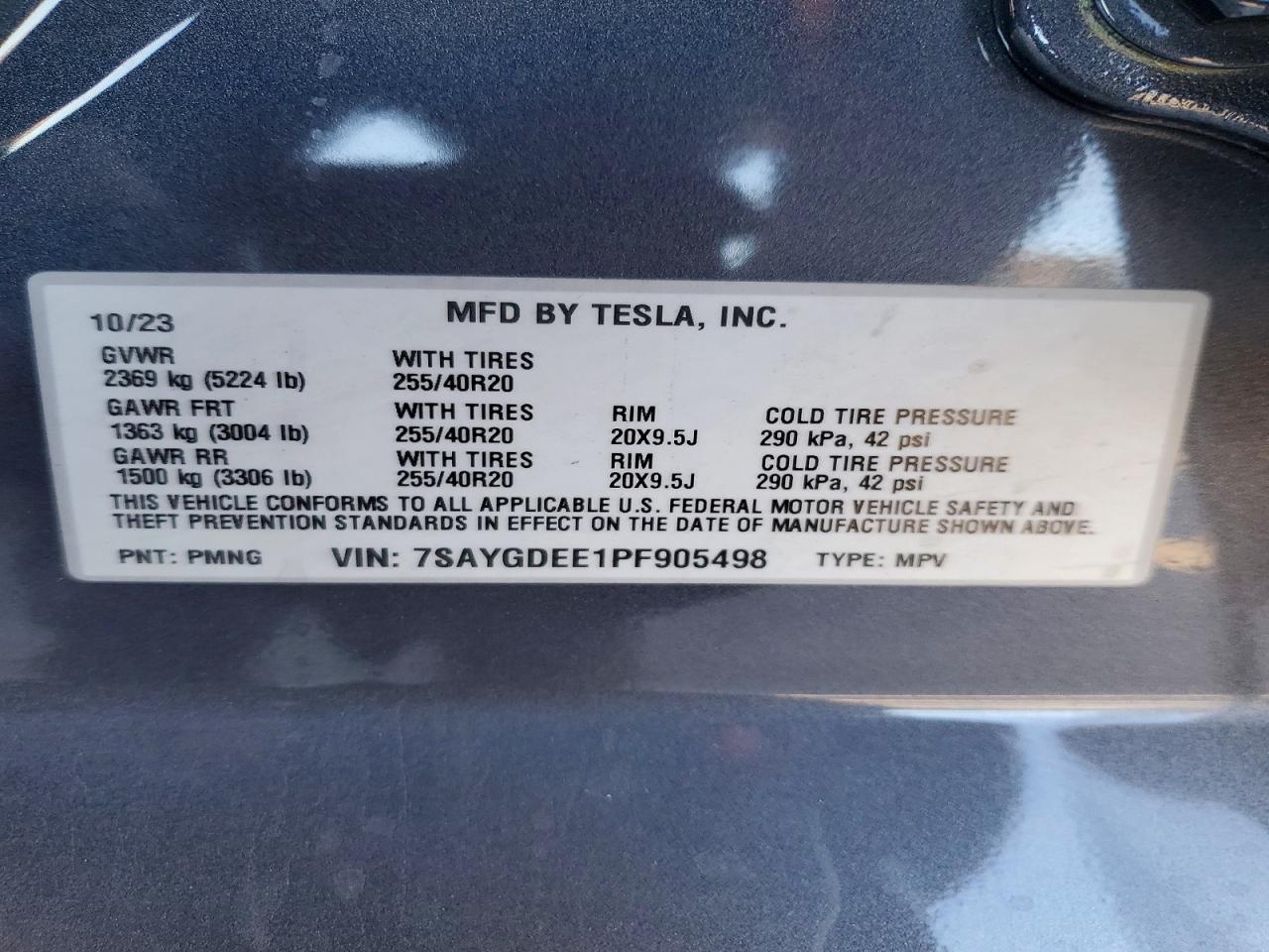 2023 TESLA MODEL Y