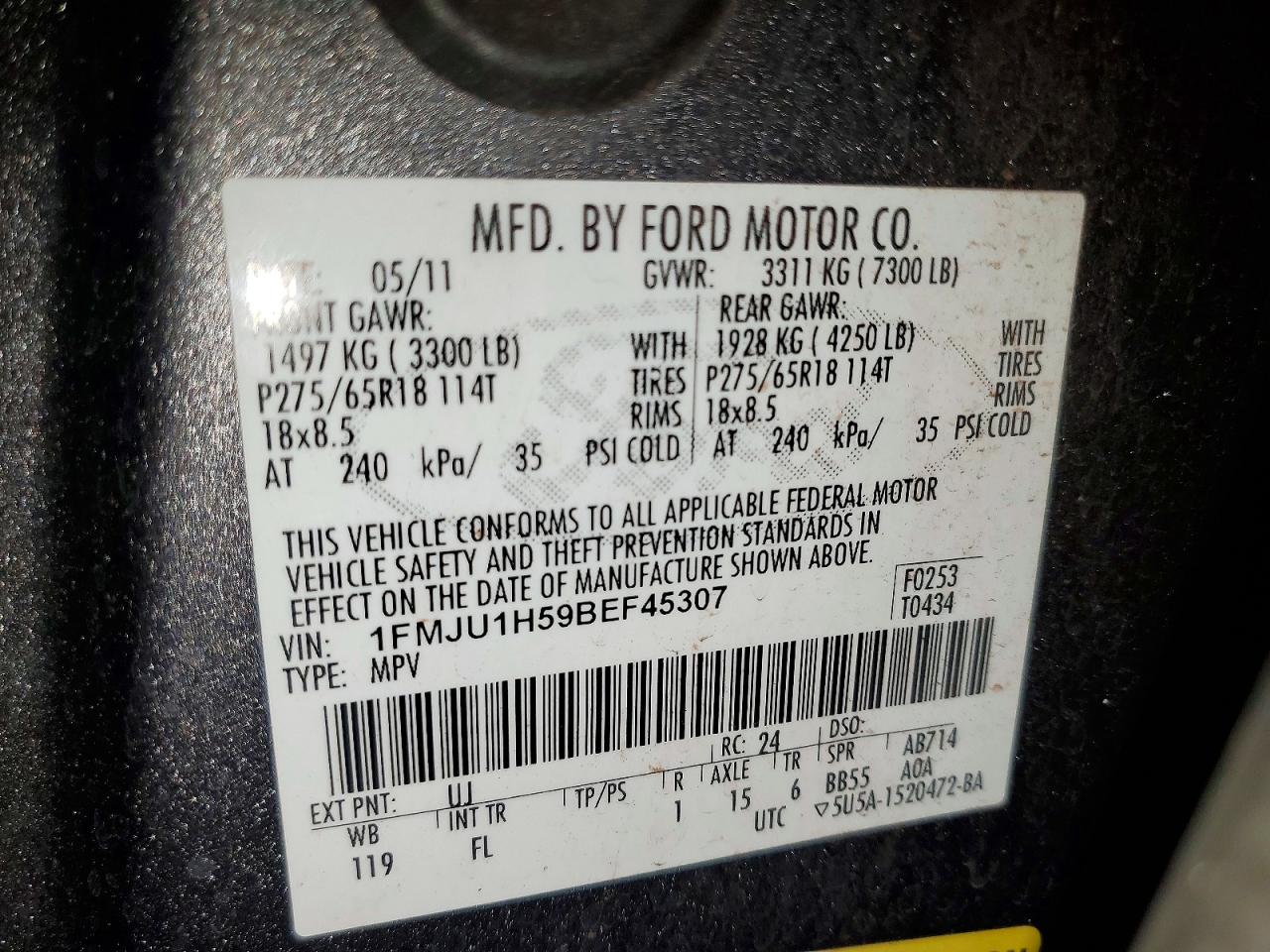 2011 FORD EXPEDITION
