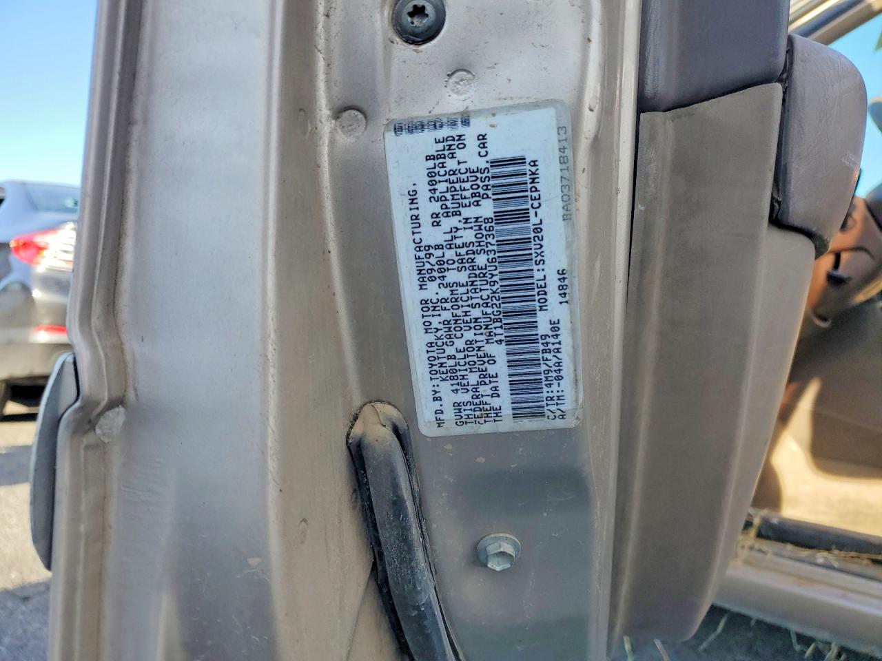 2000 TOYOTA CAMRY