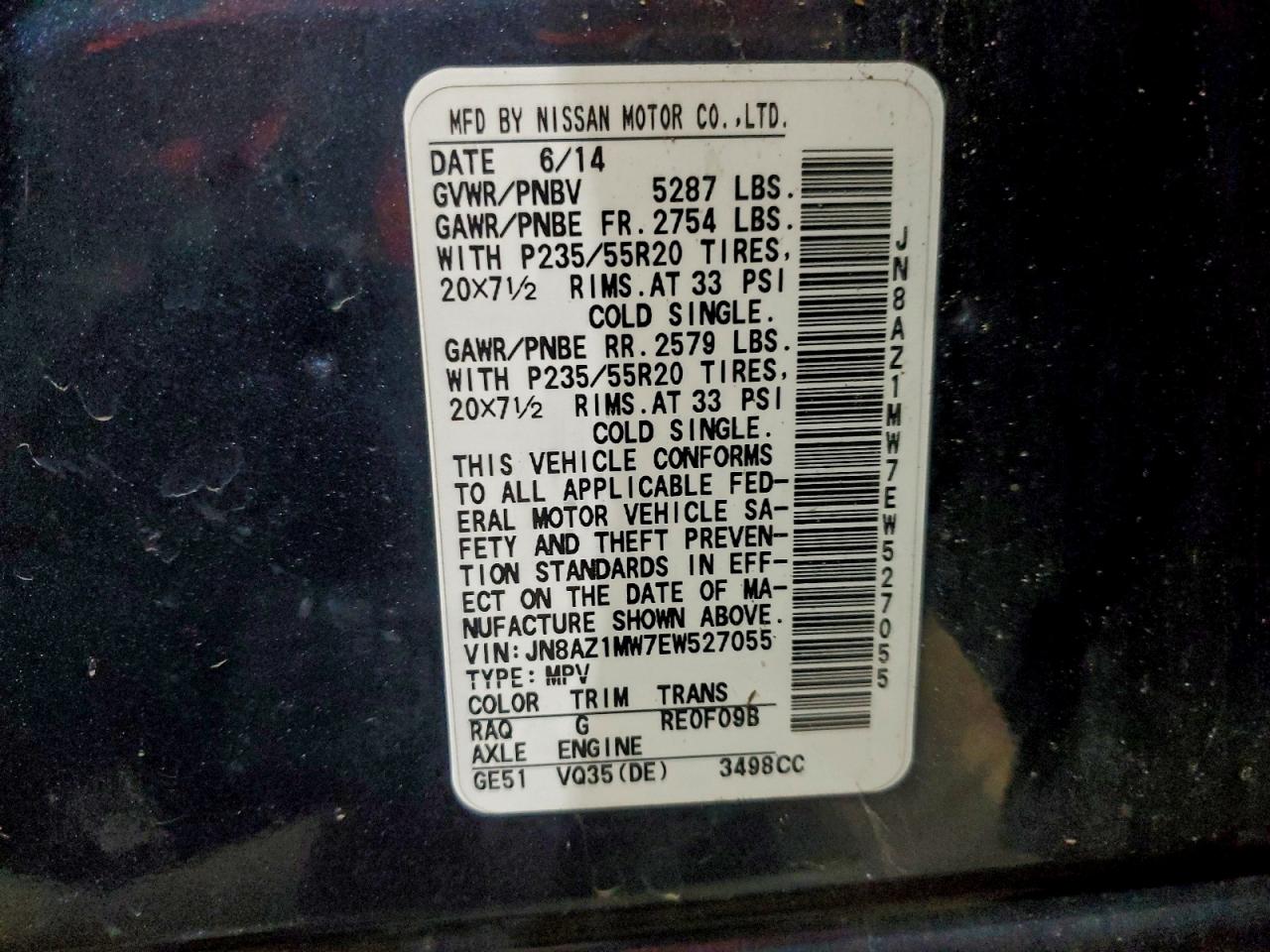2014 NISSAN MURANO