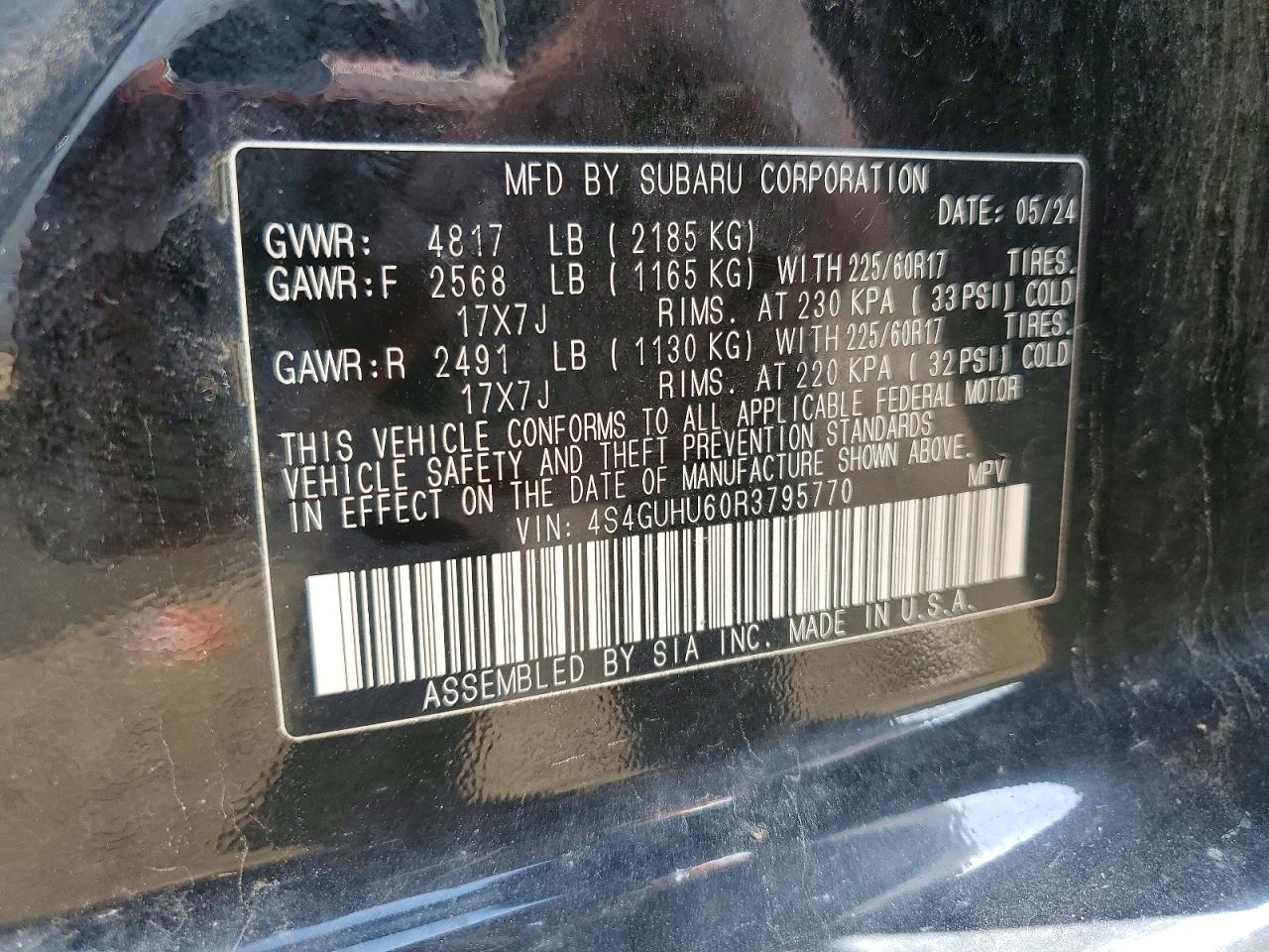 2024 SUBARU CROSSTREK