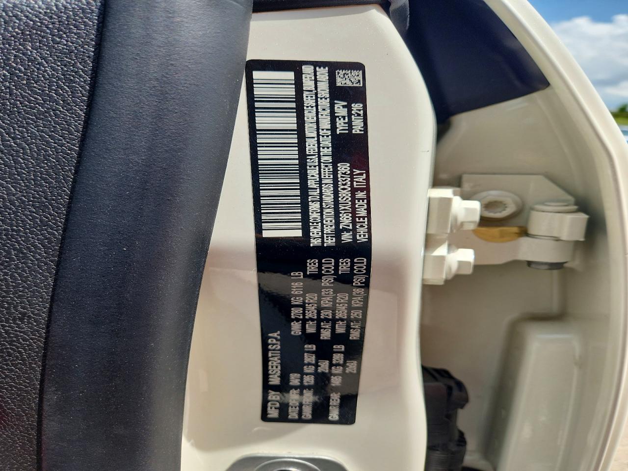 2019 MASERATI ALL OTHER