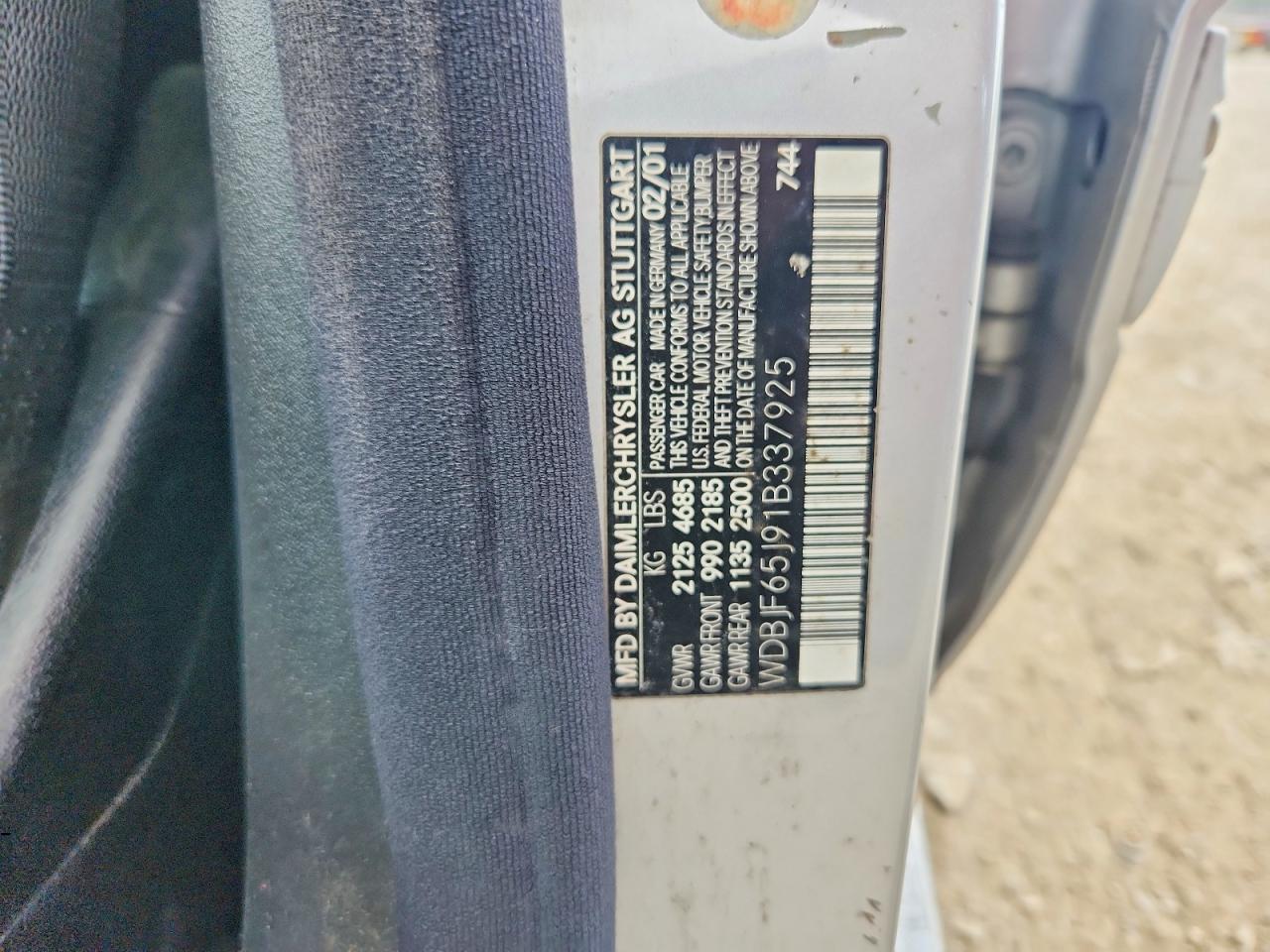 2001 MERCEDES-BENZ E-CLASS