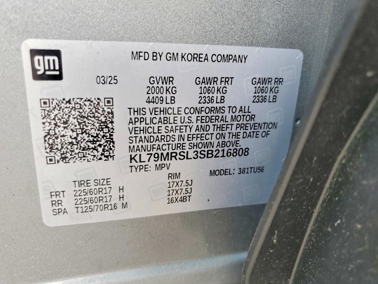 2025 CHEVROLET TRAILBLZR